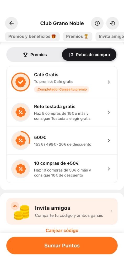 Retos de compra con premios que decide el comercio